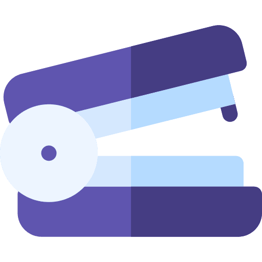 Stapler education office supplies tool icon