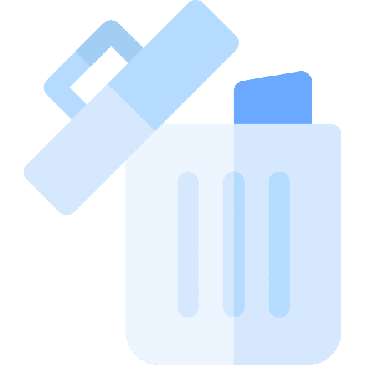 Trash waste can trash icon