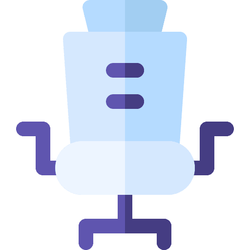 Office chair seat sitting desk chair icon