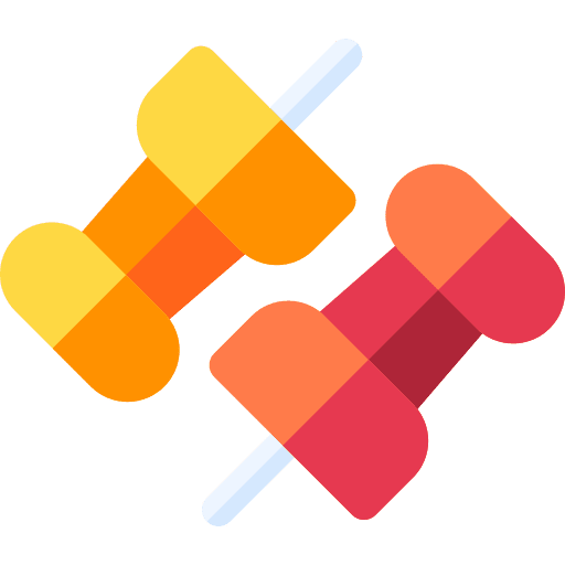 Push pin school material stationery office material icon