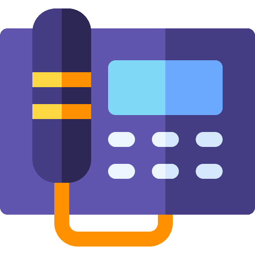 Telephone phone landline office material icon