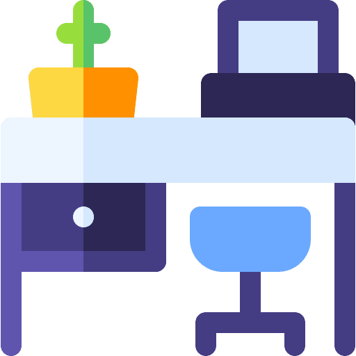 Work table laptop workplace electronics icon