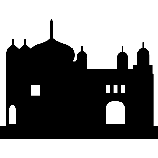 India temple golden india icon