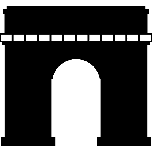 Arc de triomphe france arch arc de triomphe icon