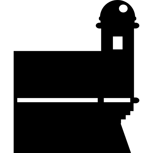 Spain monuments castle fortress icon