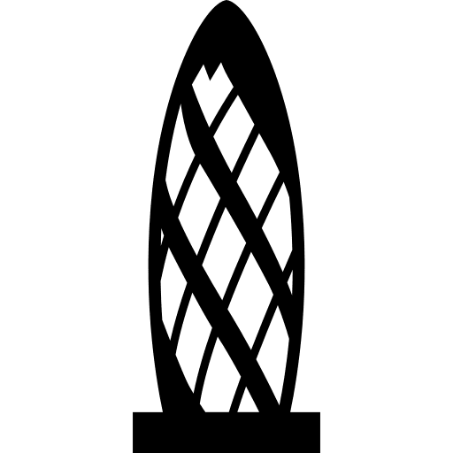 London monuments gherkin england icon