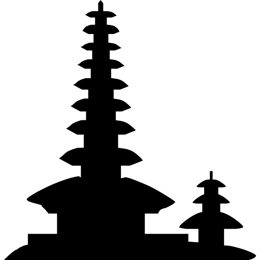 Dragon and tiger pagodas pagoda towers monuments icon