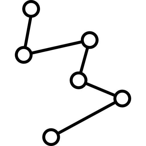 Nodes connections interface symbol of circles connected by lines interface lines connected icon
