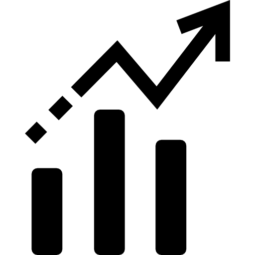 Bars chart interface ascending symbol bars chart bars graphic symbols icon