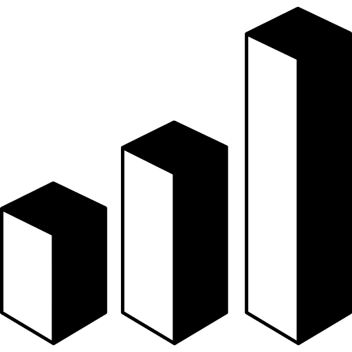 3d data analytics bars graphic bars graphic data analytics interface icon