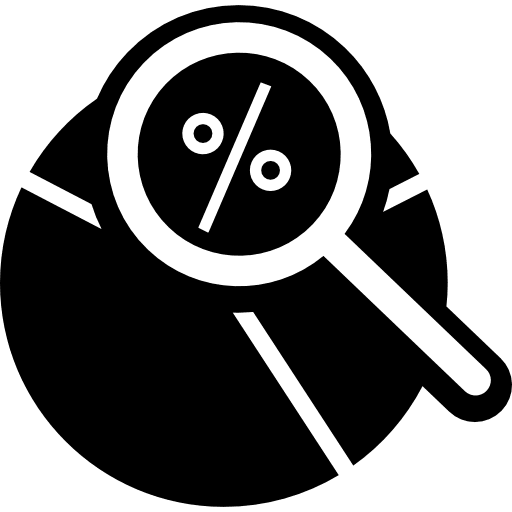 Pie chart analysis interface symbol analysis interface pie chart icon