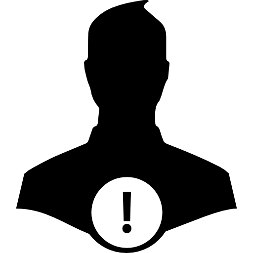 User warning warning interface symbols icon