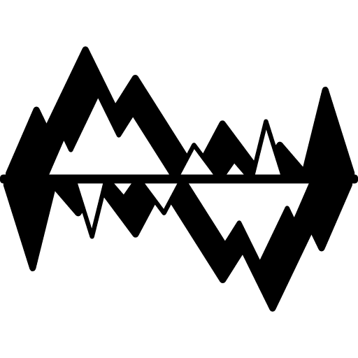 Stream graphic interface chart graph icon