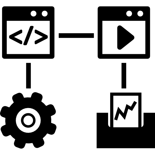 Data flow chart interface flow graphic flow icon