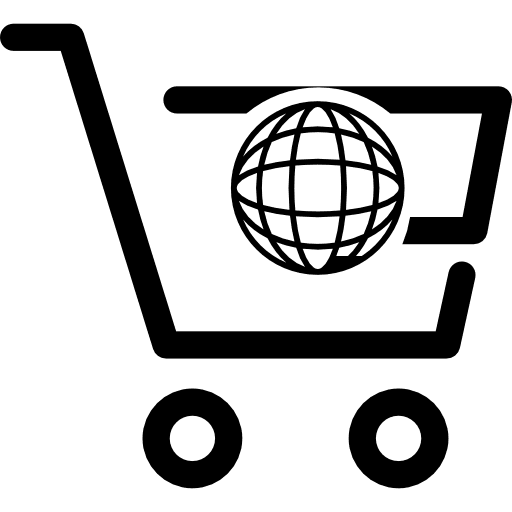 Global cart interface symbol data analytics analytics interface icon