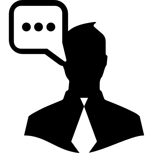 User data speech interface symbol interface speech request icon
