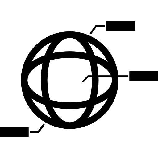 Globe analytics earth globe globe grid data analytics icon