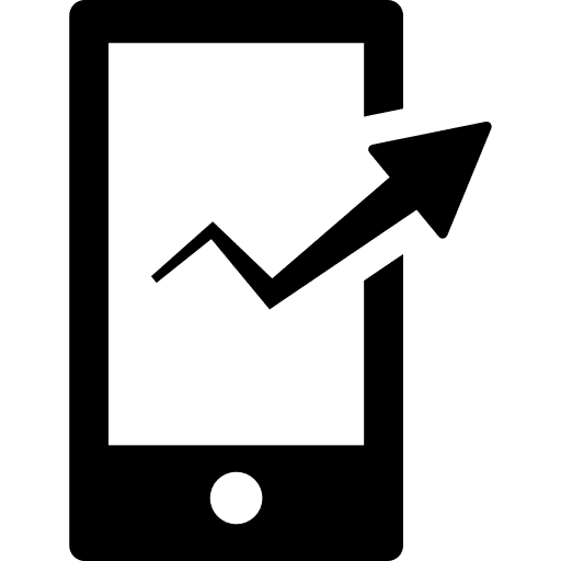 Mobile phone analitycs phone call technology smartphone icon