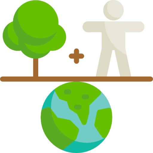 Balance ecology earth balance icon