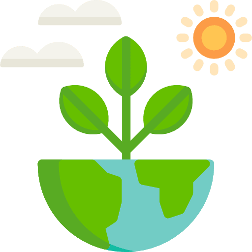 Earth day earth globe ecology and environment celebration icon