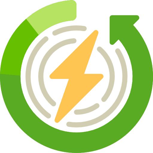 Renewable energy ecological technology ecology and environment icon