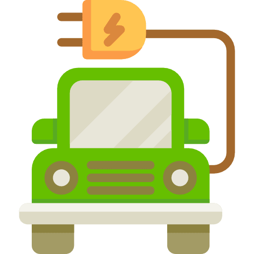 Electric car hybrid transport car icon Electric car hybrid transport car icon