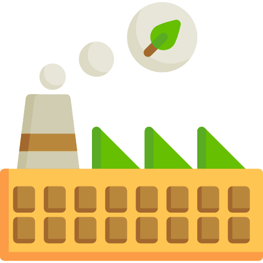 Factory buildings pollution factory icon Factory buildings pollution factory icon