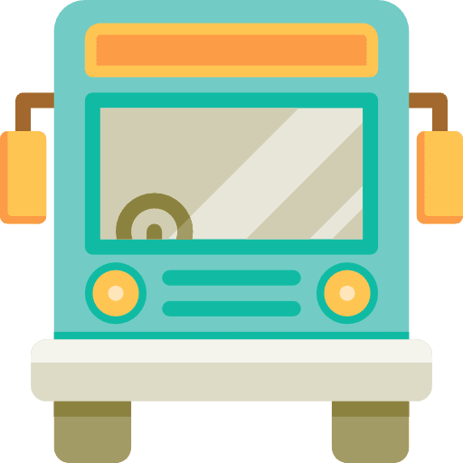 Bus transport transportation automobile icon Bus transport transportation automobile icon