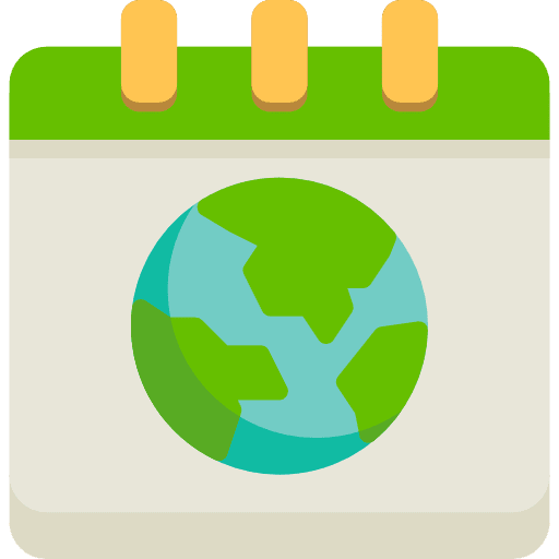 Earth day time and date calendar earth day icon Earth day time and date calendar earth day icon