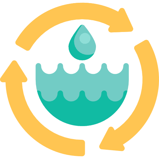 Water recycling recycle nature icon Water recycling recycle nature icon