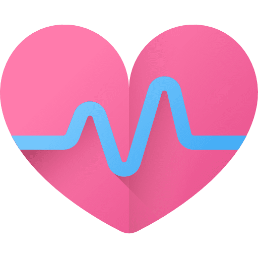 Heart beat beating heart medicine icon