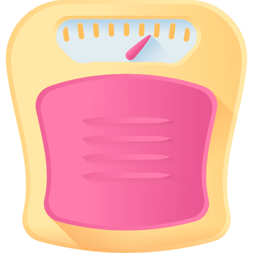 Weight scale wellness tool body scale icon