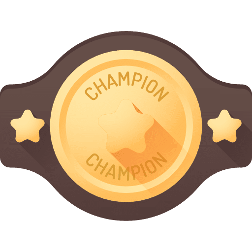 Champion belt sports and competition champion boxing icon