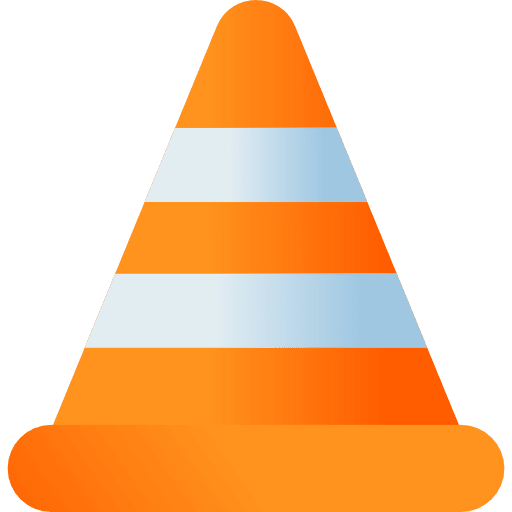 Cone security signaling cone icon Cone security signaling cone icon