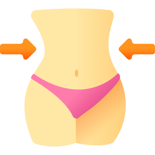 Slim waist fit thin icon Slim waist fit thin icon