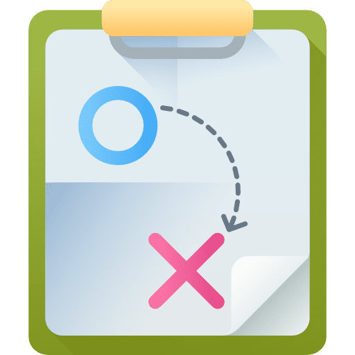 Strategy sport planning files and folders icon Strategy sport planning files and folders icon