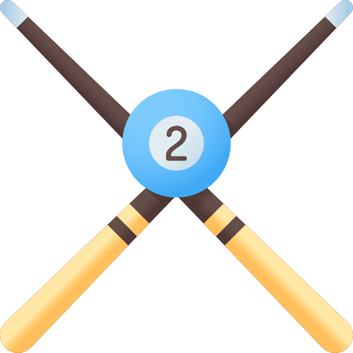 Billiard sports and competition game sticks icon Billiard sports and competition game sticks icon