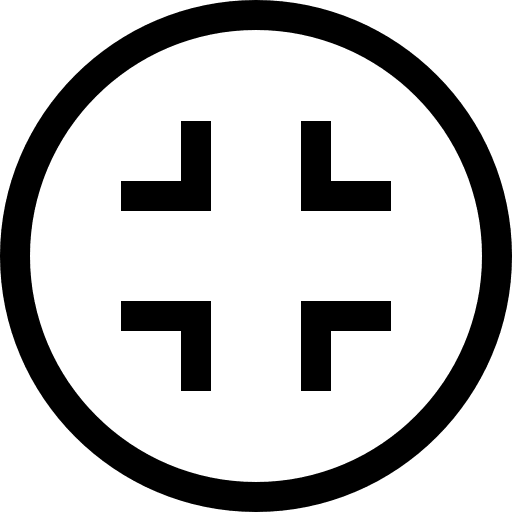 Minimize centre arrows shape icon