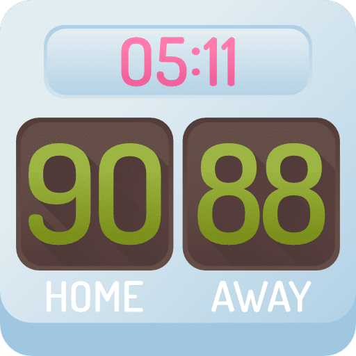 Scores signaling time and date scores icon Scores signaling time and date scores icon