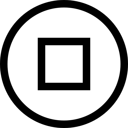 Stop stop square interface icon