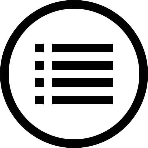 Menu signs layout list icon Menu signs layout list icon