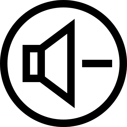 Reduce volume diminish volume control decrease volume icon Reduce volume diminish volume control decrease volume icon