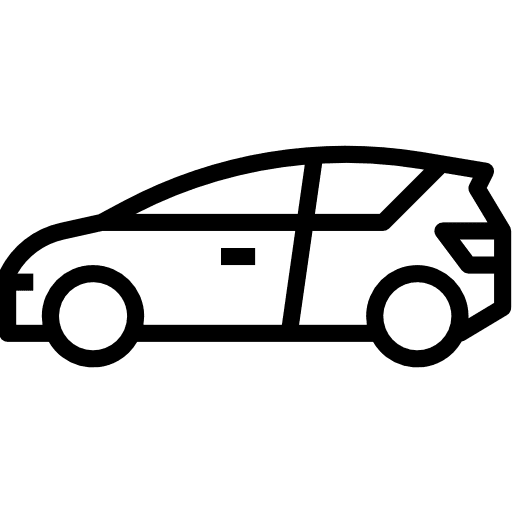 Hatchback transports cars transport icon