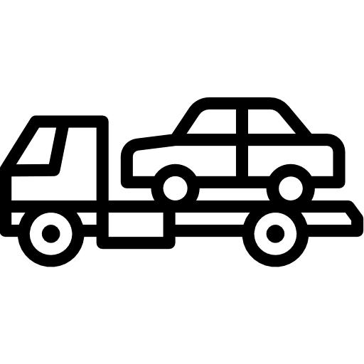 Tow truck transportation security humanpictos icon