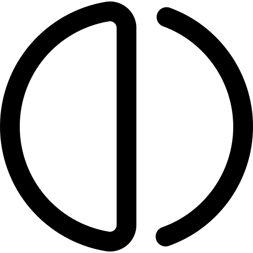 First quarter moon phase first quarter sky icon