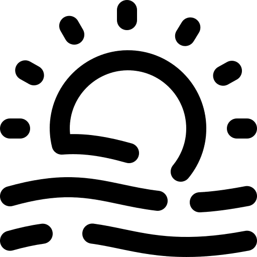 Haze fog sunny haze icon