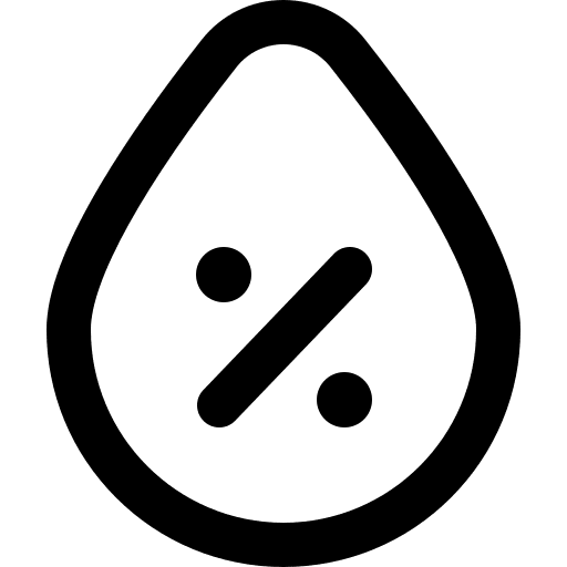 Humidity water percentage humidity icon