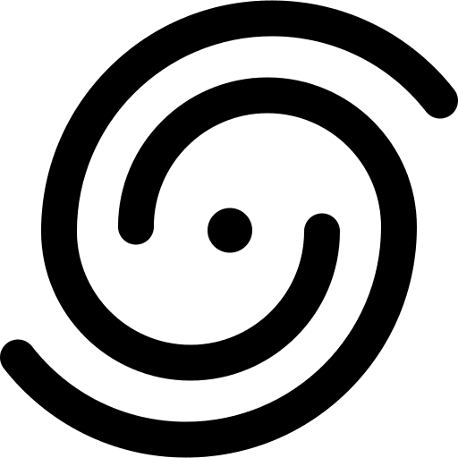 Hurricane tornado vortex weather icon