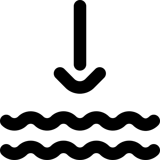 Low tide nature sea ocean icon