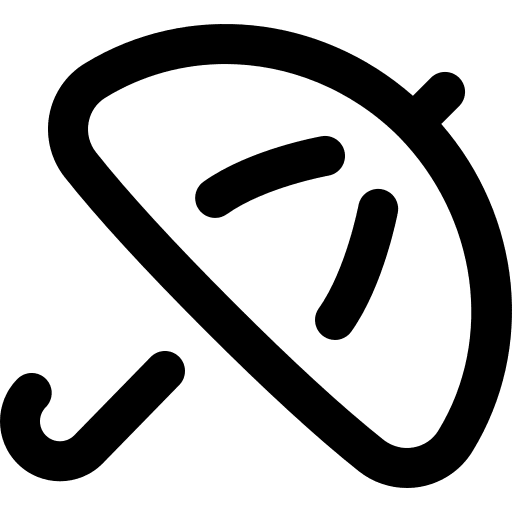 Autumn fall umbrella rain icon